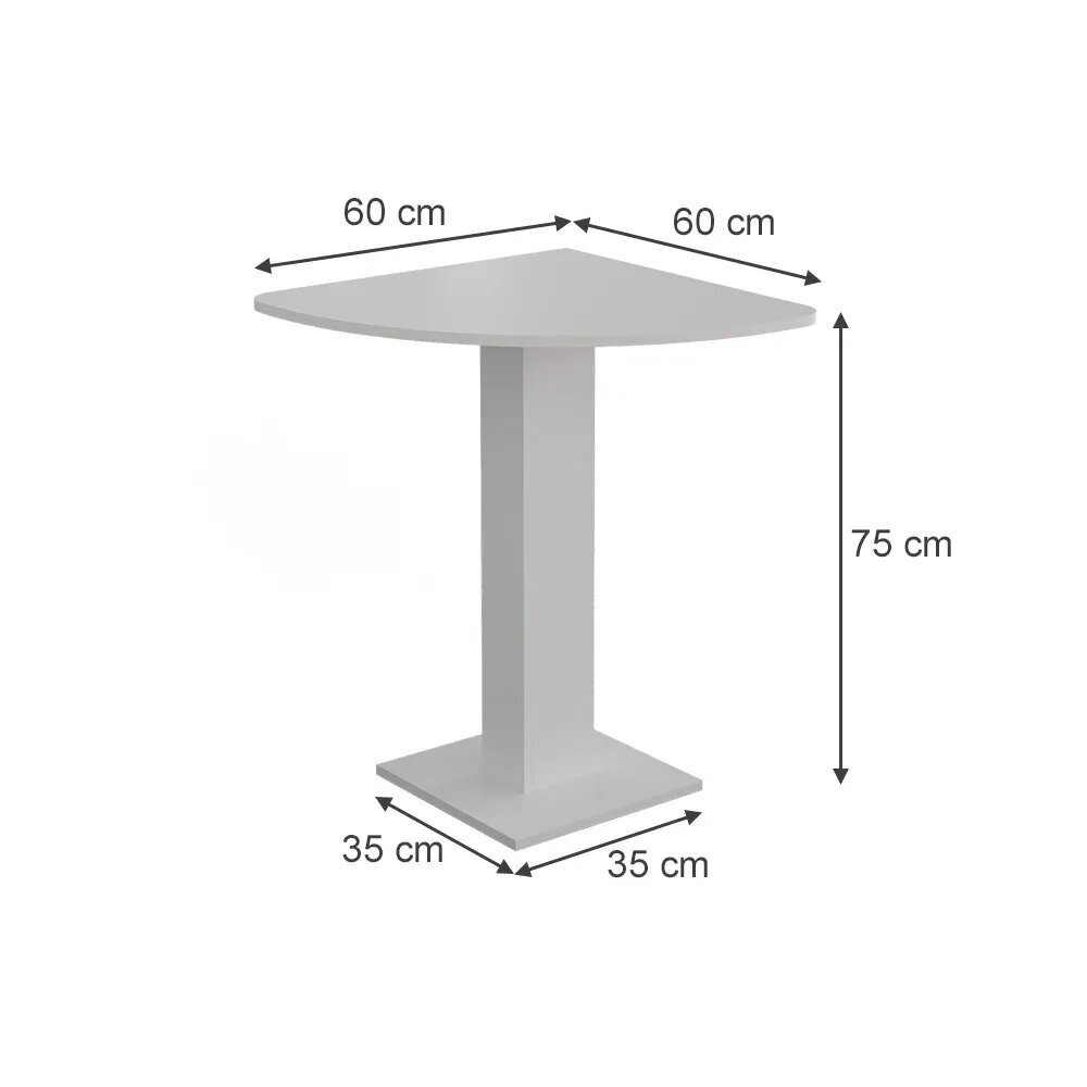 Kampinis valgomojo stalas ROMAN, 75 x 60 x 60 cm 6