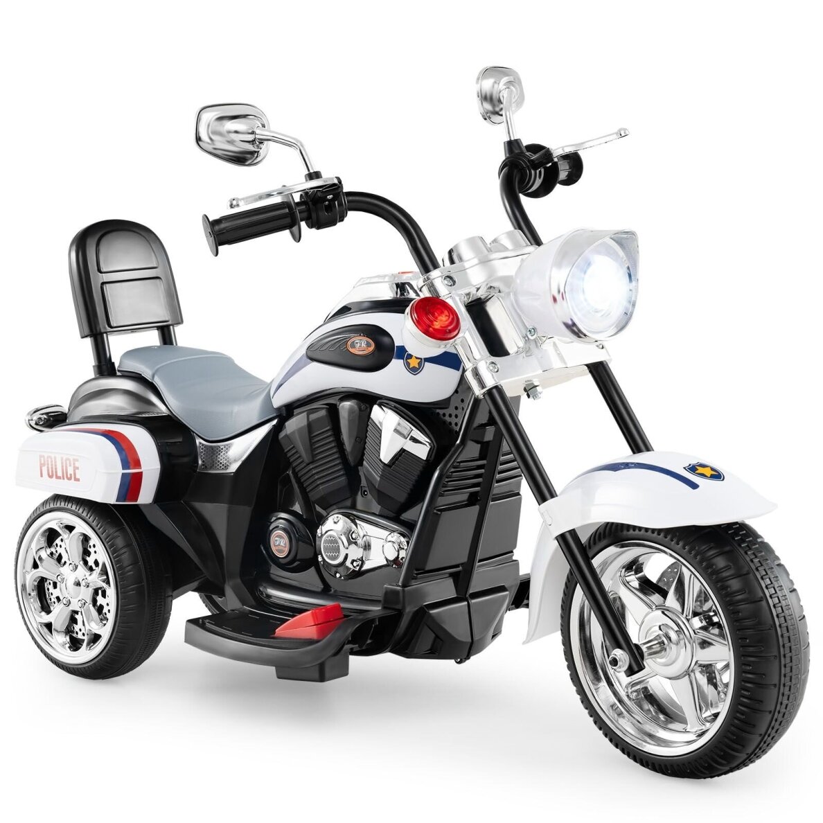 Vaikiškas elektrinis motociklas su reguliuojamu priekiniu žibintu, 6V, 2,5-3 km/h Vaikiškas elektrinis motociklas su reguliuojamu priekiniu žibintu, 6V, 2,5-3 km/h