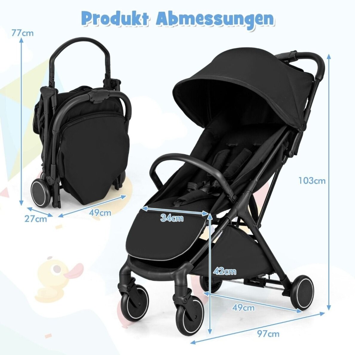 Vaikiškas vežimėlis, iki 15 kg 6 Vaikiškas vežimėlis, iki 15 kg 6