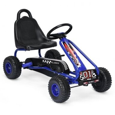 Pedalais minamas kartingas su reguliuojama sėdyne, iki 30 kg