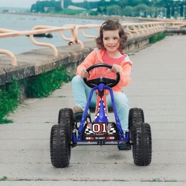 Pedalais minamas kartingas su reguliuojama sėdyne, iki 30 kg