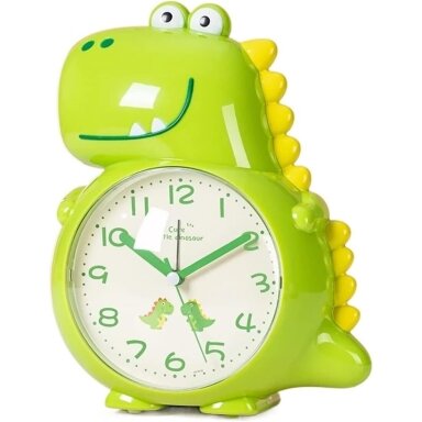 Vaikiškas pastatomas laikrodis ''Dinozauriukas''