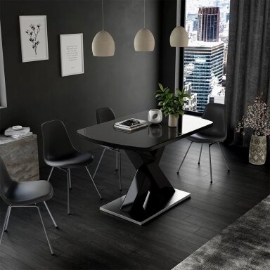 Valgomojo stalas CHINTO, 76 x 120/160 x 80 cm