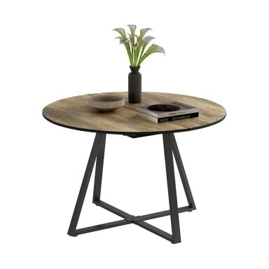 Valgomojo stalas LOYD, 76 x 120/160 x 120 cm