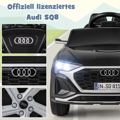 Vaikiškas elektrinis automobilis Audi SQ8, 12V, 3-5 km/h 2