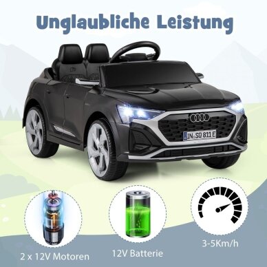 Vaikiškas elektrinis automobilis Audi SQ8, 12V, 3-5 km/h 6