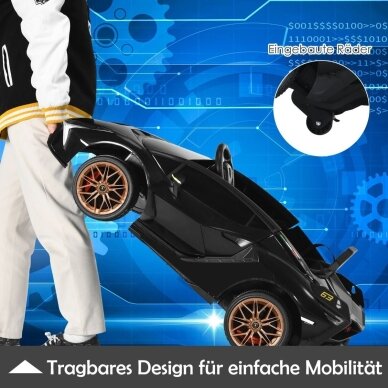Vaikiškas elektrinis automobilis Lamborghini, 12V, 3–5 km/h 4 Vaikiškas elektrinis automobilis Lamborghini, 12V, 3–5 km/h 4