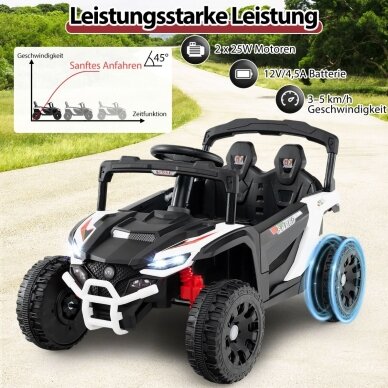 Vaikiškas elektrinis automobilis - UTV bagis, 12V, 3-5 km/h 6 Vaikiškas elektrinis automobilis - UTV bagis, 12V, 3-5 km/h 6