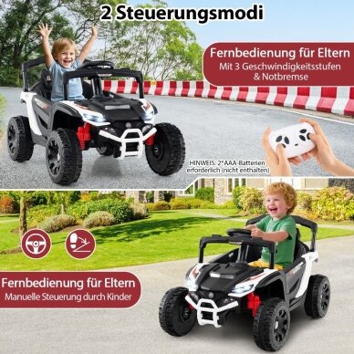 Vaikiškas elektrinis automobilis - UTV bagis, 12V, 3-5 km/h 4 Vaikiškas elektrinis automobilis - UTV bagis, 12V, 3-5 km/h 4