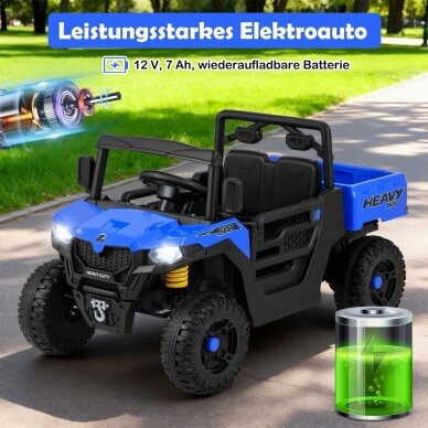 Vaikiškas elektrinis automobilis - savivartis, 12V, 3-5 km/h 8