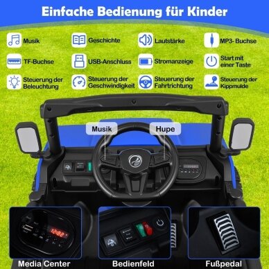 Vaikiškas elektrinis automobilis - savivartis, 12V, 3-5 km/h 3