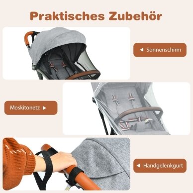 Vaikiškas vežimėlis, iki 15 kg 8 Vaikiškas vežimėlis, iki 15 kg 8