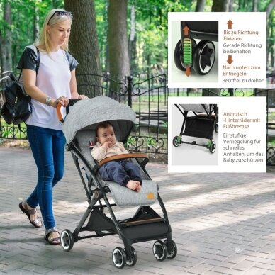 Vaikiškas vežimėlis, iki 15 kg 6 Vaikiškas vežimėlis, iki 15 kg 6