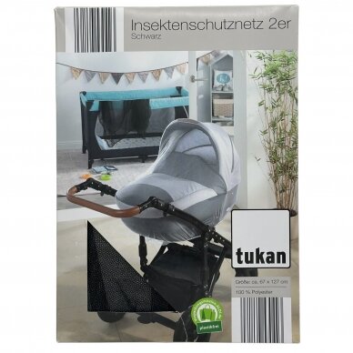 TUKAN universalus tinklelis nuo vabzdžių vežimėliui, 2 vnt 5