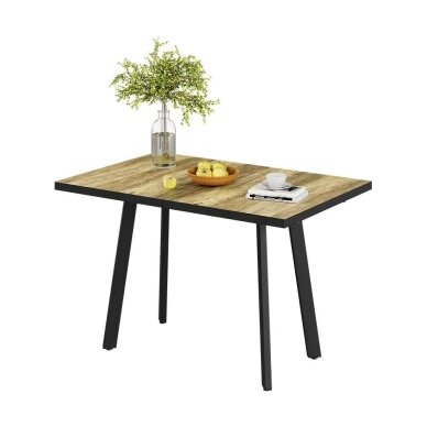 Valgomojo stalas TISKO, 76 x 120/160 x 80 cm (Transportavimo defektas)