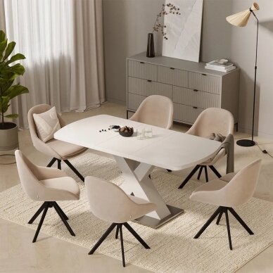 Valgomojo stalas CHINTO, 76 x 120/160 x 80 cm 2 Valgomojo stalas CHINTO, 76 x 120/160 x 80 cm 2
