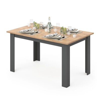 Valgomojo stalas KARLOS, 76 x 140 x 90 cm 3 Valgomojo stalas KARLOS, 76 x 140 x 90 cm 3