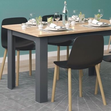 Valgomojo stalas KARLOS, 76 x 140 x 90 cm 2 Valgomojo stalas KARLOS, 76 x 140 x 90 cm 2