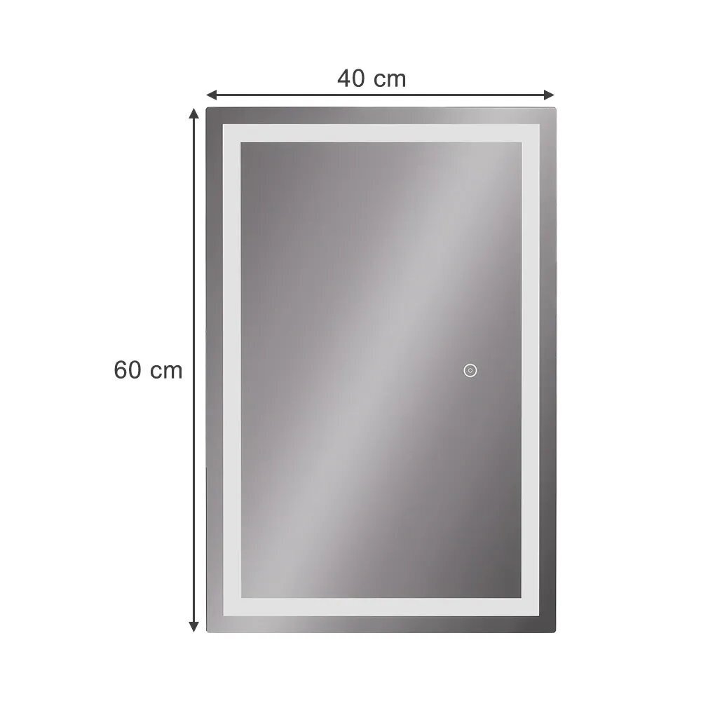 Veidrodis su LED apšvietimu ir sensoriniu jungikliu MIRAL, 60 x 40 cm 5