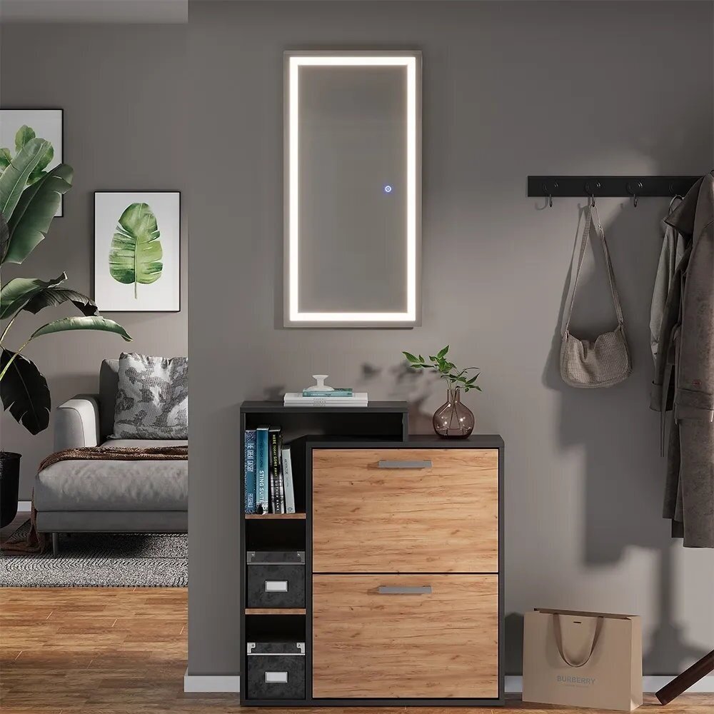 Veidrodis su LED apšvietimu ir sensoriniu jungikliu MIRAL, 80 x 40 cm 3