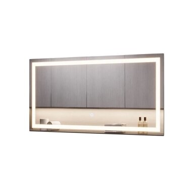 Veidrodis su LED apšvietimu ir sensoriniu jungikliu MIRAL, 80 x 40 cm