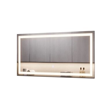 Veidrodis su LED apšvietimu ir sensoriniu jungikliu MIRAL, 80 x 40 cm Veidrodis su LED apšvietimu ir sensoriniu jungikliu MIRAL, 80 x 40 cm