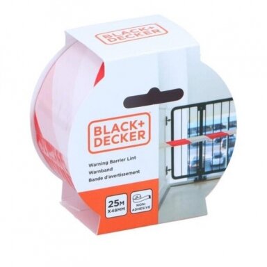 BLACK + DECKER įspėjamoji juosta, 4,8 cm x 25 m
