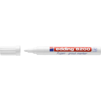 EDDING 8200 dažų markeris plytelių tarpams, balta