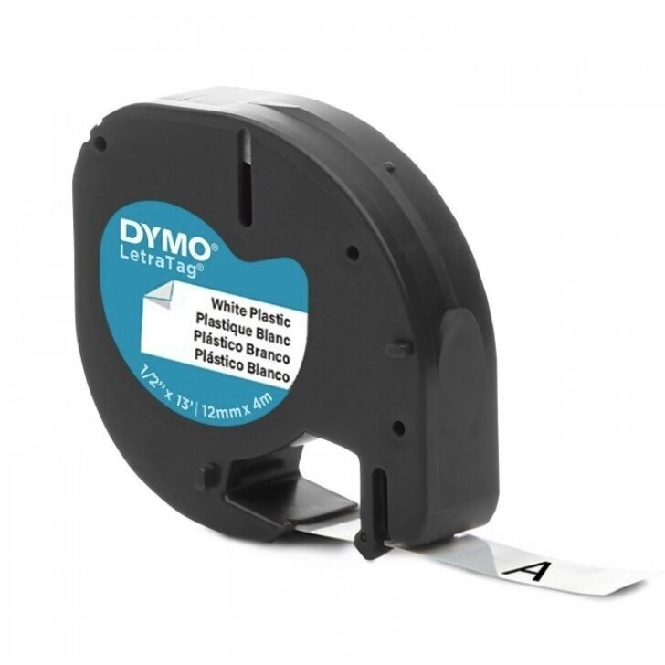 DYMO LetraTag ženklinimo juostelė S0721560, juodas ant baltos, 12 mm x 4 m DYMO LetraTag ženklinimo juostelė S0721560, juodas ant baltos, 12 mm x 4 m